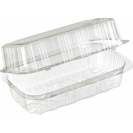 BoƮte plastique transparente avec couvercle Patipack 19,1 x 11,5 x 8 cm - par 400