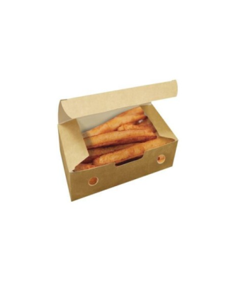 Boîte refermable kraft brun ingraissable 11,5 x 7,2 x 4,3 cm - par 750