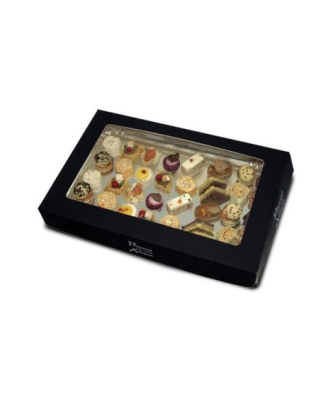 Boîte traiteur carton avec fenêtre noire "Votre Artisan" 46 x 30 x 8 cm - par 25