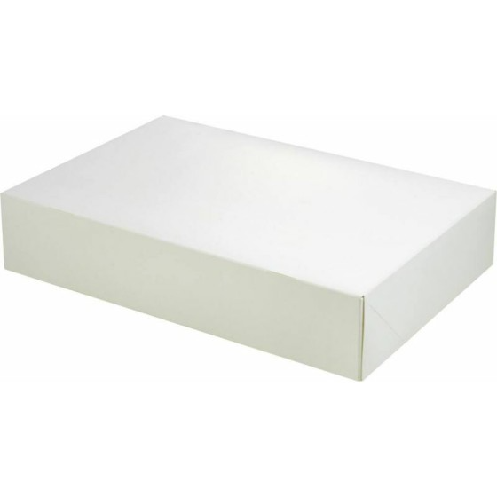 BoƮte traiteur carton blanche 29 x 20 x 6 cm - par 25