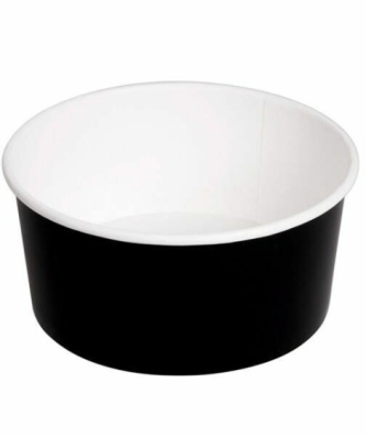 Bol salade rond kraft noir 750 ml - par 50