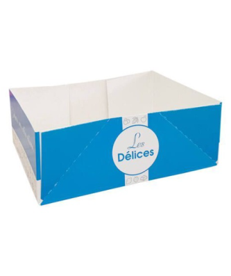 Caissette pâtissière 14 x 10 x 5 cm décor AURIOS - par 100