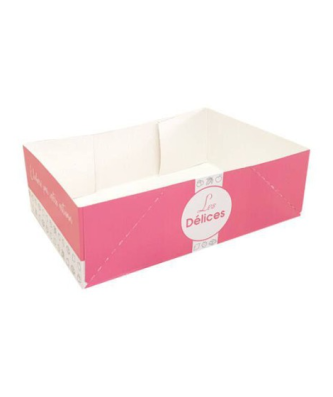 Caissette pâtissière 16 x 11 x 5 cm décor AURIOS - par 100