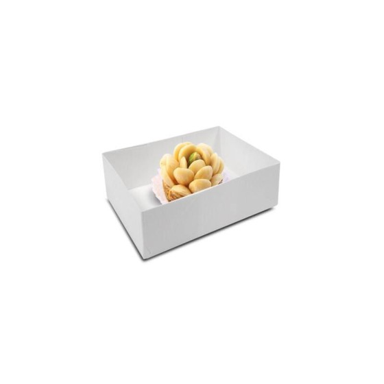 Caissette pâtissière blanche 14 x 10 x 5 cm - par 100