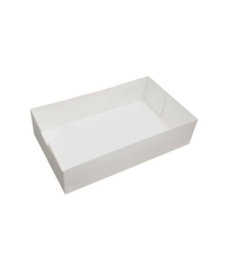 Caissette pâtissière blanche 16 x 11 x 5 cm - par 100