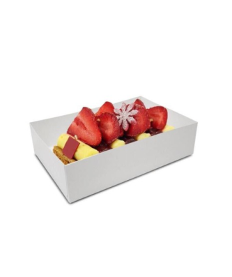 Caissette pâtissière blanche 20 x 13 x 5 cm - par 100