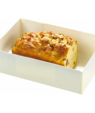 Caissette pâtissière carton blanche 18 x 12 x 5 cm - par 100