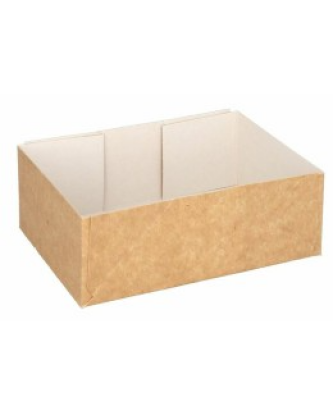 Caissette pâtissière kraft brun 16 x 11 x 5 cm - par 100