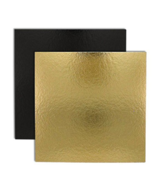 Carré carton or/noir 1100 g/m² 30 x 30 cm - par 50