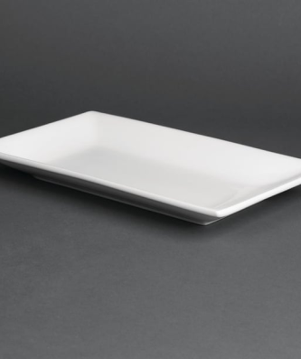 Plat rectangulaire de service 250 x 150mm Olympia (Lot de 4)