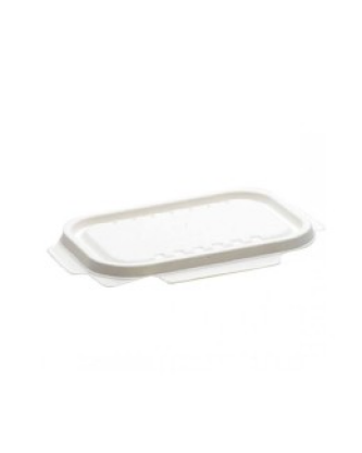 Couvercle bagasse pour barquettes bagasse 500 ml et 650 ml - par 125