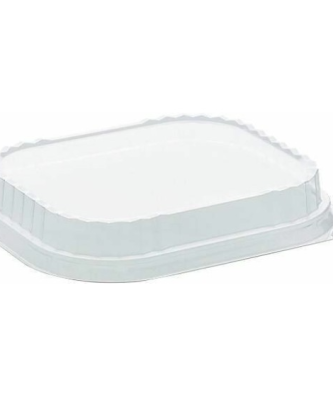 Couvercle plastique transparent clipsable pour barquette aluminium Ready2Cook 940 ml - par 100