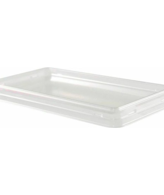 Couvercle plastique transparent pour barquette plastique blanche spécial brochettes 1200 et 2700 ml - par 240