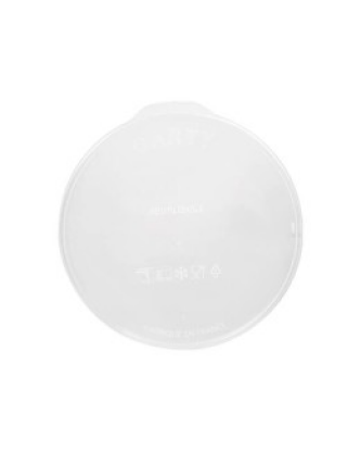 Couvercle plastique transparent pour boîte ronde plastique noire 1150 ml - par 200