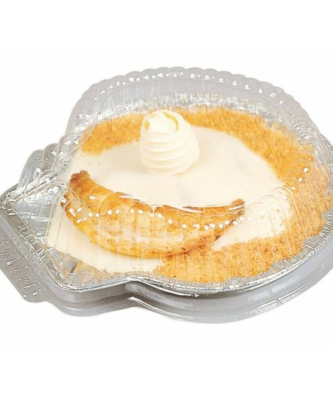 Couvercle plastique transparent pour coquille saint jacques aluminium - par 100