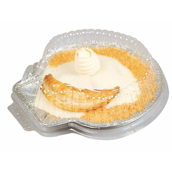 Couvercle plastique transparent pour coquille saint jacques aluminium - par 100