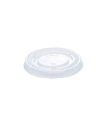 Couvercle plastique transparent pour pot à sauce bagasse 30 ml et 60 ml - par 50