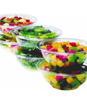 Couvercle plastique transprent pour saladier plastique transparent 4500 ml - par 50