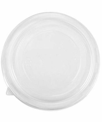Couvercle transparent bol salade kraft noir 1300 ml - par 50