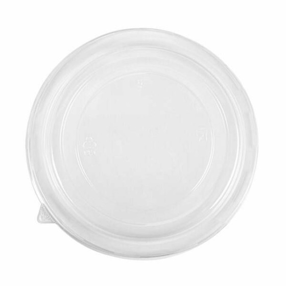 Couvercle transparent bol salade kraft noir 1300 ml - par 50