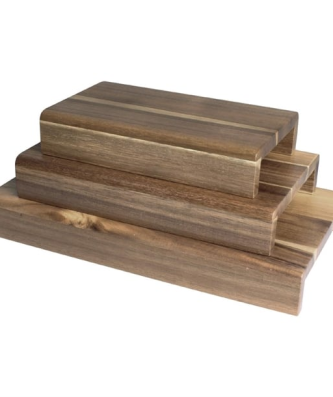 Rehausses en bois d'acacia FSC Olympia (lot de 3)
