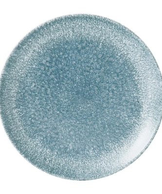 Assiettes rondes Churchill Studio Prints Raku Topaz Blue 217mm (Lot de 12)