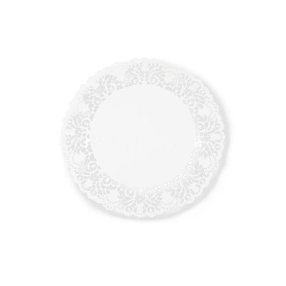 Dentelle papier ronde blanche Ø 20 cm - par 250