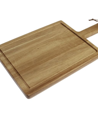 Petit planche à steak en bois d'acacia massif Olympia