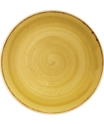 Assiettes rondes Churchill Stonecast Mustard Seed Yellow 260mm (Lot de 12)