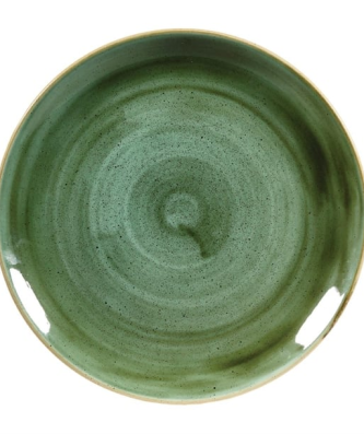 Assiettes rondes Churchill Stonecast Samphire Green 288mm (Lot de 12)