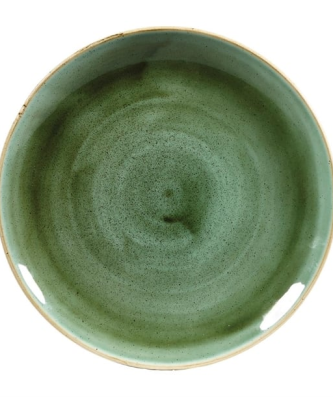 Assiettes rondes Churchill Stonecast Samphire Green 217mm (Lot de 12)
