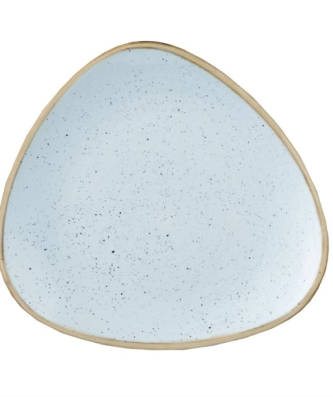 Assiettes triangulaires Churchill Stonecast Duck Egg Blue 315mm (Lot de 6)