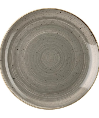 Assiettes rondes Churchill Stonecast Peppercorn Grey 217mm (Lot de 12)