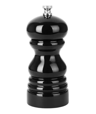 Moulin à sel ou à poivre Olympia en bois d'hévéa 125mm noir