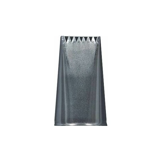 Douille à buche plate en inox - à l'unité