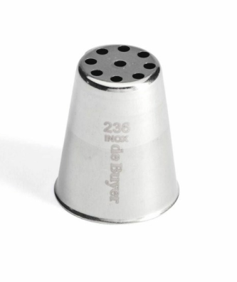 Douille à nid 9 trous (vermicelle) en inox - à l'unité