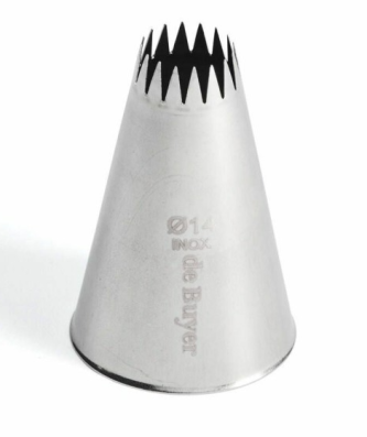 Douille à petit four 16 dents Ø 14 cm en inox - à l'unité