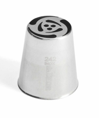 Douille russe à fleur (n°242) en inox - à l'unité