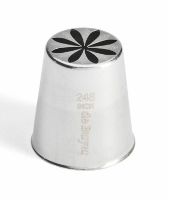 Douille russe à fleur (n°248) en inox - à l'unité