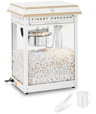 Machine à popcorn - blanc doré