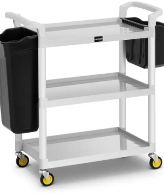 Chariot de service pour hôtel - 150 kg - 2 récipients