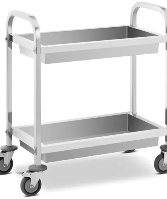 Chariot de service - 2 plateaux - 62,6 x 33,5 x 10 cm - 72 kg - Royal Catering