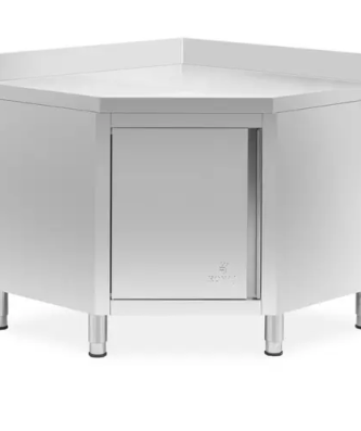 Armoire d'angle inox - Dosseret - 100 x 60 cm - Royal Catering