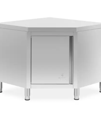Armoire d'angle inox - 100 x 60 cm - Royal Catering