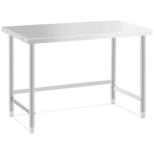 Table de travail inox - 120 x 60 cm - Capacité de 91 kg - Royal Catering