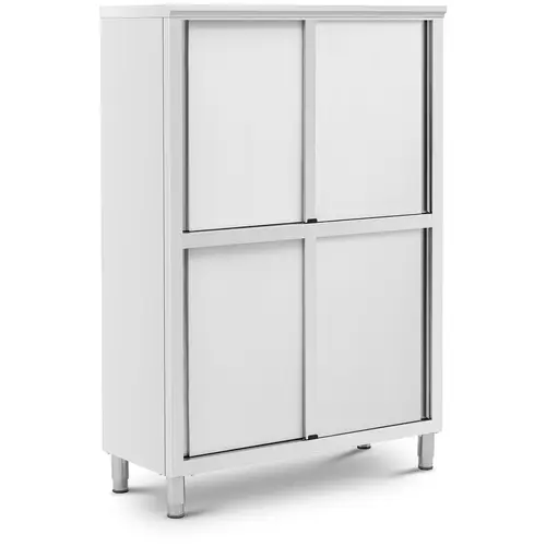 Armoire en acier inoxydable - 1 200 x 500 x 1 800 mm - 4 étagères - jusqu'à 200 kg - Royal Catering