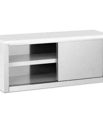 Armoire murale en inox - 1 200 x 400 x 500 mm - Capacité de 65 kg par compartiment - Royal Catering