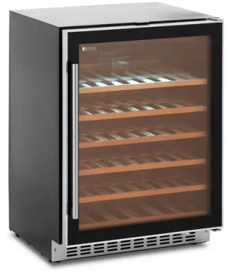 Saladette à poser - 160 x 33 cm - Couvercle en verre