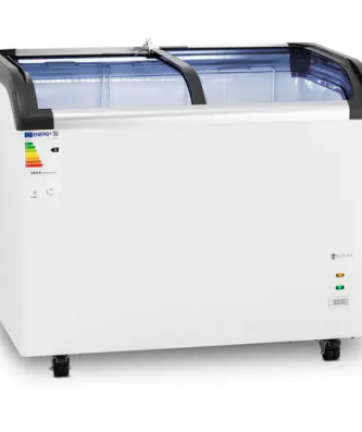 Congélateur coffre - 273 l - Royal Catering - Portes vitrées
