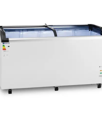 Congélateur coffre - 445 l - Royal Catering - Portes vitrées